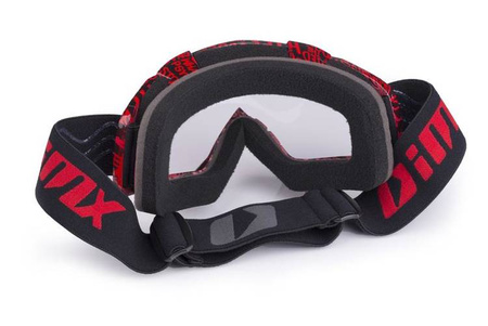 GOGLE IMX MUD GRAPHIC RED/BLACK - SZYBA CLEAR (1 SZYBA W ZESTAWIE)