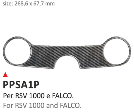 ONEDESIGN Naklejka na półkę kierownicy Aprilia RSV1000 and Falco Aprilia