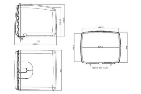 Kufer PUIG na pizzę / cathering Mega Box (100 litrów) Biały (B) 2328B