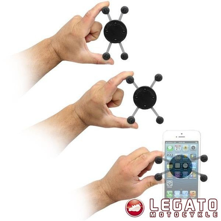 Uniwersalny uchwyt X-Grip™ z 1 calową głowicą obrotową