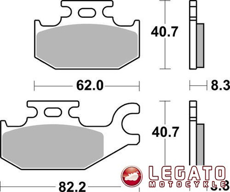 KLOCKI HAMULCOWE SBS 835 SI