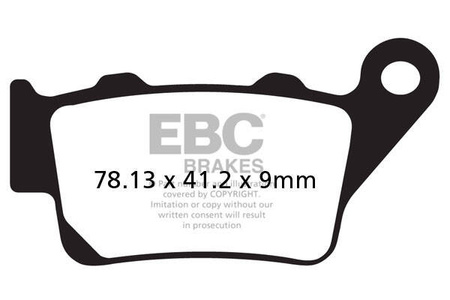 EBC Klocki hamulcowe FA208R (kpl. na 1 tarcze) (odpowiednik PROX 37.204202)