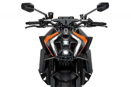 Przedni spoiler dociskowy do KTM 1390 Super Adventure (Naked) Czarny mat (J) 21909J