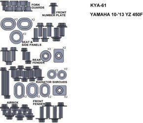 ZESTAW ŚRUB KEITI DO YAMAHA 10-13 YZ450F