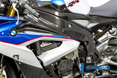 Crashpad na ramę lewą - carbon BMW S 1000 RR Street (2015-teraz) / S 1000 R (2014-teraz) / HP4 (od 2012) ILMBERGER SPL.043.S100S.K