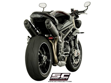 SC-Project tłumik końcowy Oval carbon Triumph SPEED TRIPLE 1050 (2016 - 2017) - S – R