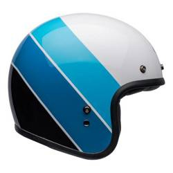 KASK BELL CUSTOM 500 RIFF WHITE/BLUE