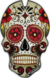 ONEDESIGN tankpad czaszka czerwona