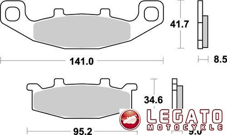 KLOCKI HAMULCOWE SBS 597 HS