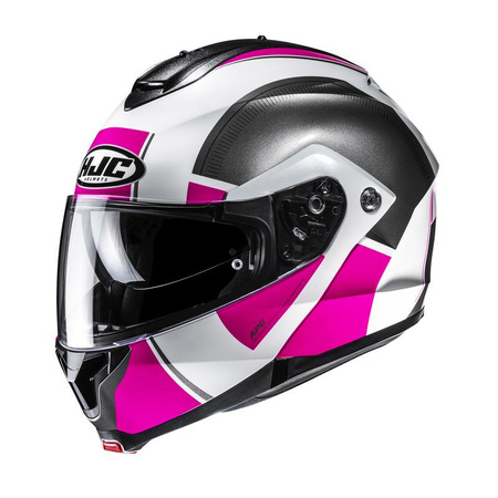 KASK MOTOCYKLOWY HJC C91N JYN PINK GREY
