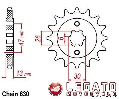 ZĘBATKA NAPĘDOWA JT PRZÓD