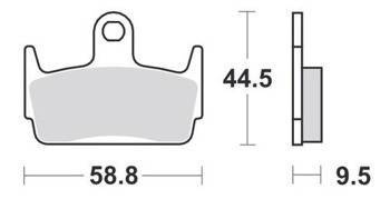 KLOCKI HAMULCOWE SBS 129 CT