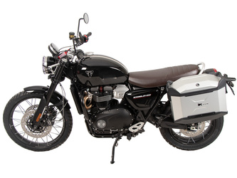 Sidecarrier one-sided left permanent mounted black for Triumph Scrambler 1200 X (2024-)