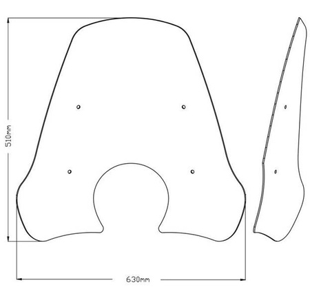 Szyba PUIG do Piaggio GTS300 125 07-22 / 300 08-22 Przezroczysty (W) 20501W