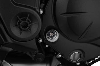 Oil filler cap with special tool, black anodised for Kawasaki Versys 650 (from 2012)/ Versys 1000