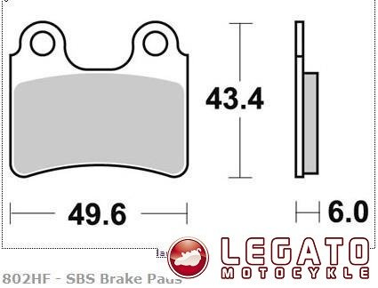 KLOCKI HAMULCOWE SBS 802 HF