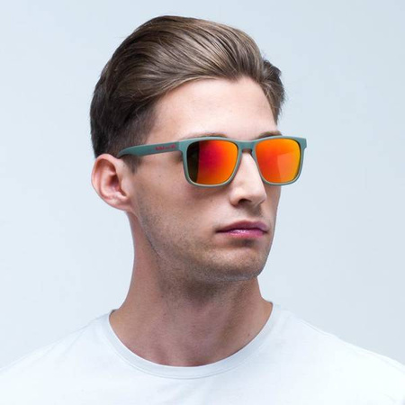 OKULARY RED BULL SPECT LEAP OLIVE GREEN - SZKŁA BROWN WITH RED MIRROR POL