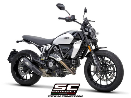 SC-Project tłumik końcowy S1matt black tytan Ducati Scrambler 800 (2023-2024)