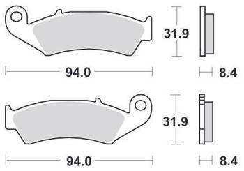 KLOCKI HAMULCOWE SBS 623 HF