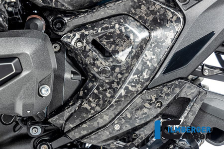 Osłona ramy trójkątna lewa - czarna carbon matt BMW R 1300 GS od 2023 ILMBERGER BM.RDL.020.R23GS
