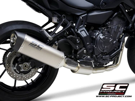SC-Project układ wydechowy SC1-S tytan Yamaha MT-07 (2021 – 2024)