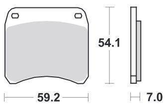 KLOCKI HAMULCOWE SBS 698 HF