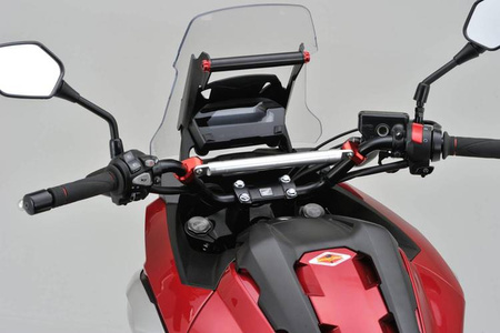 Wspornik kierownicy ze stopu aluminium 250mm  srebrny