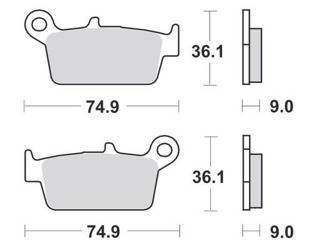 KLOCKI HAMULCOWE SBS 121 HF