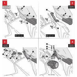 UCHWYTY HALOGENÓW PUIG DO SUZUKI DL650 17-20