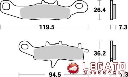 KLOCKI HAMULCOWE SBS 726 RSI