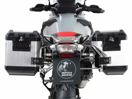 Sidecarrier Cutout stainless steel incl. Xplorer sideboxes silver for BMW R1250GS Adventure (2019-2024)