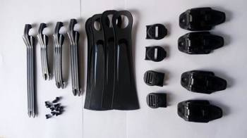 ZESTAW KLAMR PASKÓW I MOCOWAŃ DO BUTÓW IMX X-ONE/X-TWO BLACK