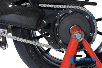 Osłona łańcucha carbon do motocykla Triumph Speed Triple (od 2011) ILMBERGER KSV.029.TRSPT.K