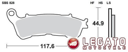 KLOCKI HAMULCOWE SBS 828 HS