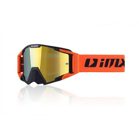 GOGLE IMX SAND BLACK/ORANGE MATT - SZYBA ORANGE IRIDIUM + CLEAR (2 SZYBY W ZESTAWIE)