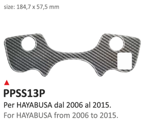 ONEDESIGN Naklejka na półkę kierownicy Suzuki HAYABUSA 2006/2016