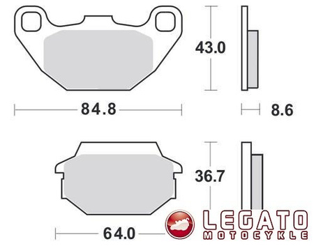 KLOCKI HAMULCOWE SBS 154 CT