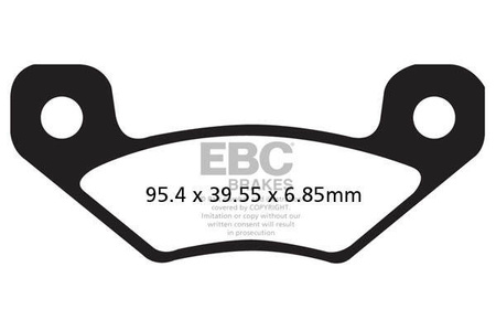 EBC Klocki hamulcowe FA398R (kpl. na 1 tarcze)