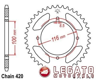 ZĘBATKA NAPĘDOWA JT TYŁ (420)