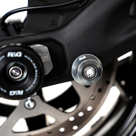 ROLKI POD PODNOŚNIK RG RACING M8 - Suzuki GSX-250R '17- & Zero DSR/X '23- SILVER