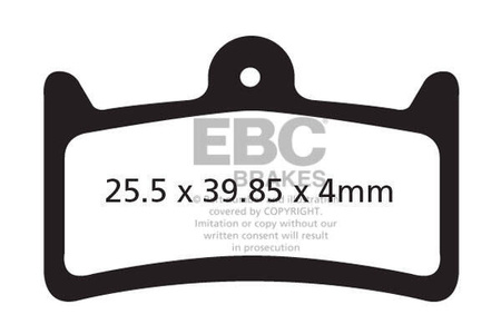 CFA639R - Klocki hamulcowe rowerowe (organiczne wyczynowe) EBC Brakes