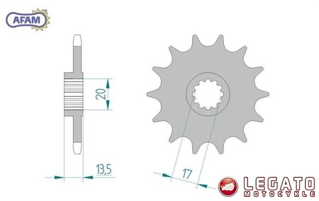 Zębatka AFAM przednia 55300-11