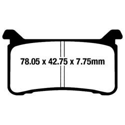 EBC Klocki hamulcowe GPFAX700HH torowe/profesjonalne (kpl. na 1 tarcze)