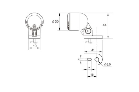 Daytona D-Tail Tylne Światło LED 80930