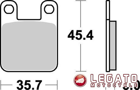 KLOCKI HAMULCOWE SBS 105 HF