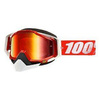 Gogle 100% Racecraft Snow red mirror
