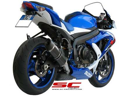 SC Project Tłumik Końcowy Oval Carbon Suzuki GSX-R 600/750 2008-2010