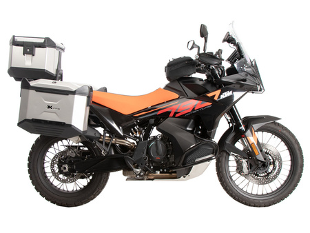 Alurack top case carrier black for combination with original rear rack for KTM 790 Adventure (2024-)