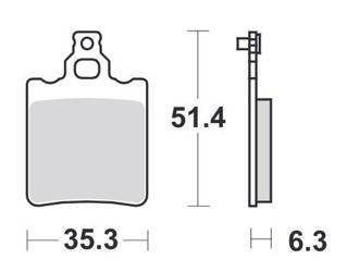 KLOCKI HAMULCOWE SBS 106 CT