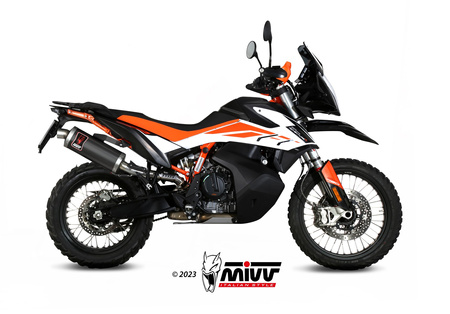 Mivv Tłumik końcowy DAKAR BLACK STAINLESS STEEL KTM 790 ADVENTURE / R 2021-2024